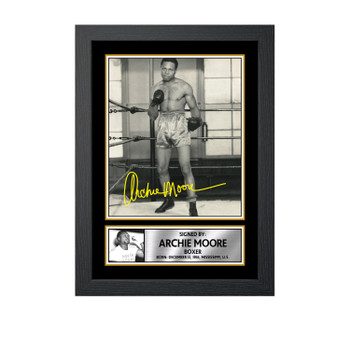 Archie Moore M662 Boxing Autographed Poster Print Photo Signature Gift Archie Moore M662 Boxing Autographed Poster Print Photo Signature Gift