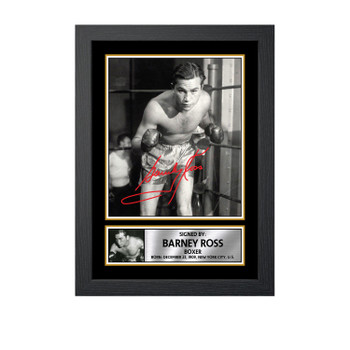 Barney Ross M663 Boxing Autographed Poster Print Photo Signature Gift Barney Ross M663 Boxing Autographed Poster Print Photo Signature Gift