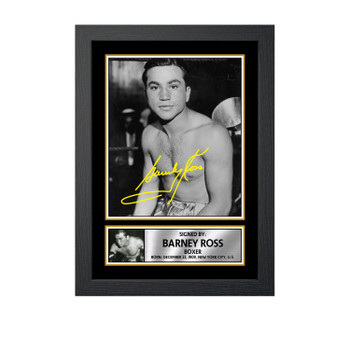 Barney Ross M664 Boxing Autographed Poster Print Photo Signature Gift Barney Ross M664 Boxing Autographed Poster Print Photo Signature Gift