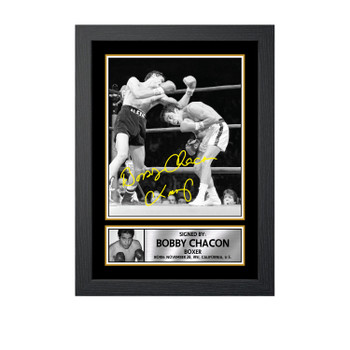 Bobby Chacon M671 Boxing Autographed Poster Print Photo Signature Gift Bobby Chacon M671 Boxing Autographed Poster Print Photo Signature Gift