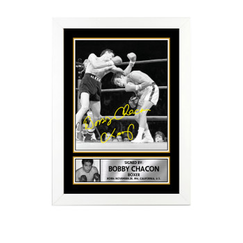Bobby Chacon M671 Boxing Autographed Poster Print Photo Signature Gift Bobby Chacon M671 Boxing Autographed Poster Print Photo Signature Gift