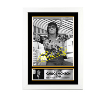 Carlos Monzón M675 Boxing Autographed Poster Print Photo Signature Gift Carlos Monzón M675 Boxing Autographed Poster Print Photo Signature Gift