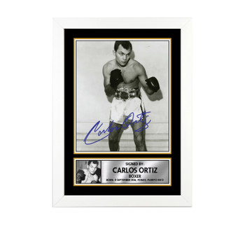 Carlos Ortíz M676 Boxing Autographed Poster Print Photo Signature Gift Carlos Ortíz M676 Boxing Autographed Poster Print Photo Signature Gift