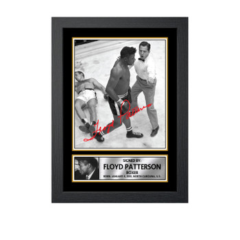 Floyd Patterson M697 Boxing Autographed Poster Print Photo Signature Gift Floyd Patterson M697 Boxing Autographed Poster Print Photo Signature Gift
