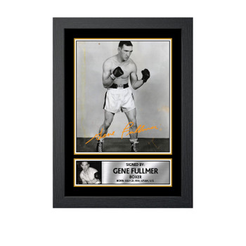 Gene Fullmer M701 Boxing Autographed Poster Print Photo Signature Gift Gene Fullmer M701 Boxing Autographed Poster Print Photo Signature Gift