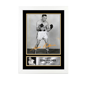 Gene Fullmer M701 Boxing Autographed Poster Print Photo Signature Gift Gene Fullmer M701 Boxing Autographed Poster Print Photo Signature Gift