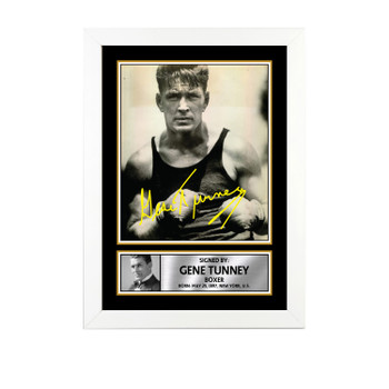 Gene Tunney M702 Boxing Autographed Poster Print Photo Signature Gift Gene Tunney M702 Boxing Autographed Poster Print Photo Signature Gift