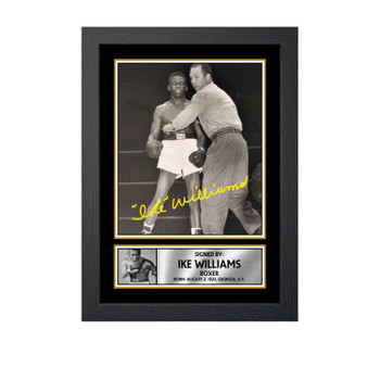 Ike Williams M709 Boxing Autographed Poster Print Photo Signature Gift Ike Williams M709 Boxing Autographed Poster Print Photo Signature Gift