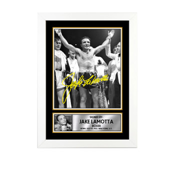 Jake LaMotta M715 Boxing Autographed Poster Print Photo Signature Gift Jake LaMotta M715 Boxing Autographed Poster Print Photo Signature Gift
