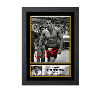 Ken Norton M736 Boxing Autographed Poster Print Photo Signature Gift Ken Norton M736 Boxing Autographed Poster Print Photo Signature Gift