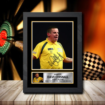 Dave Chisnall 2 Signed Autographed Darts Star Poster Print Framed Merch Gift Dave Chisnall 2 Signed Autographed Darts Star Poster Print Framed Merch Gift
