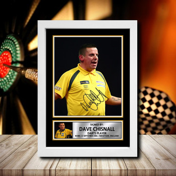 Dave Chisnall 2 Signed Autographed Darts Star Poster Print Framed Merch Gift Dave Chisnall 2 Signed Autographed Darts Star Poster Print Framed Merch Gift