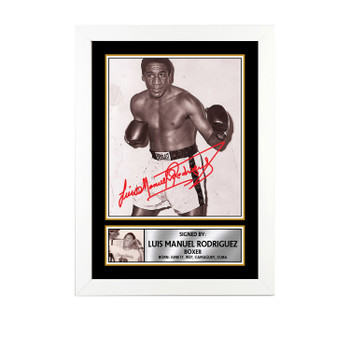 Luis Manuel Rodríguez M745 Boxing Autographed Poster Print Photo Signature Gift Luis Manuel Rodríguez M745 Boxing Autographed Poster Print Photo Signature Gift