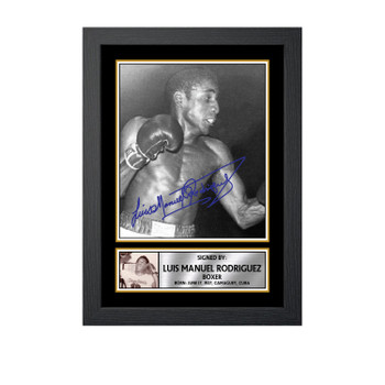 Luis Manuel Rodríguez M746 Boxing Autographed Poster Print Photo Signature Gift
