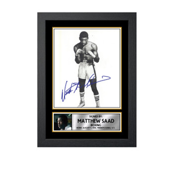 Matthew Saad Muhammad M753 Boxing Autographed Poster Print Photo Signature Gift Matthew Saad Muhammad M753 Boxing Autographed Poster Print Photo Signature Gift