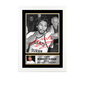 Roberto Duran M776 Boxing Autographed Poster Print Photo Signature Gift Roberto Duran M776 Boxing Autographed Poster Print Photo Signature Gift