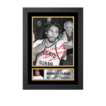 Roberto Duran M776 Boxing Autographed Poster Print Photo Signature Gift Roberto Duran M776 Boxing Autographed Poster Print Photo Signature Gift