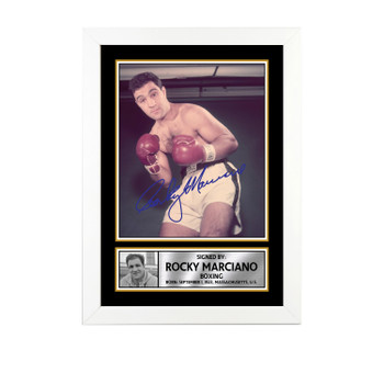 Rocky Marciano M778 Boxing Autographed Poster Print Photo Signature Gift Rocky Marciano M778 Boxing Autographed Poster Print Photo Signature Gift