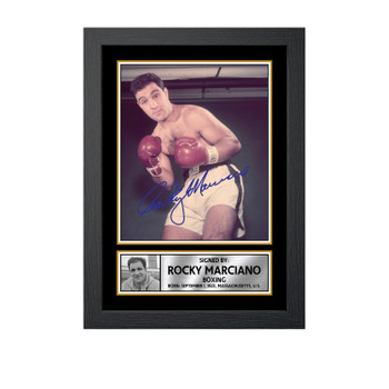 Rocky Marciano M778 Boxing Autographed Poster Print Photo Signature Gift Rocky Marciano M778 Boxing Autographed Poster Print Photo Signature Gift