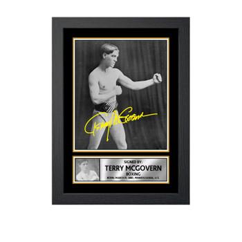 Terry McGovern M790 Boxing Autographed Poster Print Photo Signature Gift