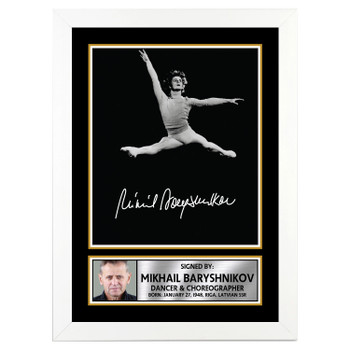 Mikhail Baryshnikov Dancers Autographed Poster Print Photo Signature Gift Mikhail Baryshnikov Dancers Autographed Poster Print Photo Signature Gift