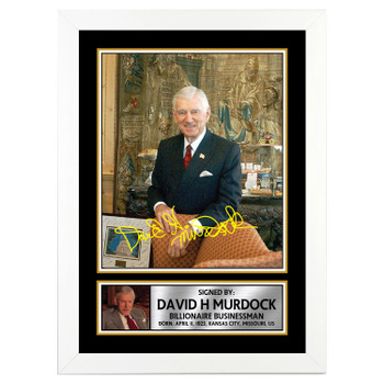 David H Murdock 2 Famous Businessmen Autographed Poster Print Photo Signature Gift David H Murdock 2 Famous Businessmen Autographed Poster Print Photo Signature Gift
