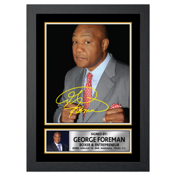 George Foreman 2 Famous Businessmen Autographed Poster Print Photo Signature Gift George Foreman 2 Famous Businessmen Autographed Poster Print Photo Signature Gift