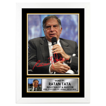 Ratan Tata Famous Businessmen Autographed Poster Print Photo Signature Gift Ratan Tata Famous Businessmen Autographed Poster Print Photo Signature Gift
