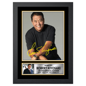 Robert Kiyosaki 2 Famous Businessmen Autographed Poster Print Photo Signature Gift Robert Kiyosaki 2 Famous Businessmen Autographed Poster Print Photo Signature Gift
