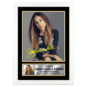 Sarah Jessica Parker Famous Businessmen Autographed Poster Print Photo Signature Gift Sarah Jessica Parker Famous Businessmen Autographed Poster Print Photo Signature Gift