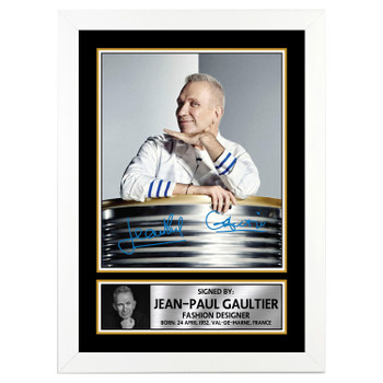 Jean-Paul Gaultier 2 Fashion Designer Autographed Poster Print Photo Signature Gift Jean-Paul Gaultier 2 Fashion Designer Autographed Poster Print Photo Signature Gift