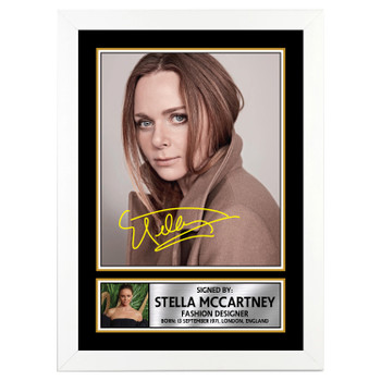 Stella McCartney 2 Fashion Designer Autographed Poster Print Photo Signature Gift Stella McCartney 2 Fashion Designer Autographed Poster Print Photo Signature Gift