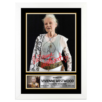 Viviene Westwood 2 Fashion Designer Autographed Poster Print Photo