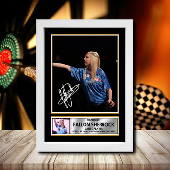 Fallon Sherrock 2 Signed Autographed Darts Star Poster Print Framed Merch Gift Fallon Sherrock 2 Signed Autographed Darts Star Poster Print Framed Merch Gift
