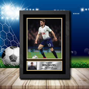 BEN DAVIES Footballer Autographed Poster Print Photo Signature Gift BEN DAVIES Footballer Autographed Poster Print Photo Signature Gift