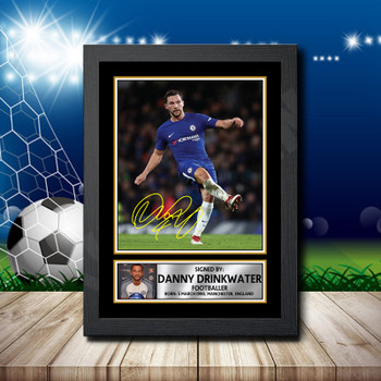 DANNY DRINKWATER 2 Footballer Autographed Poster Print Photo Signature Gift DANNY DRINKWATER 2 Footballer Autographed Poster Print Photo Signature Gift