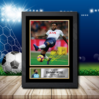 Danny Rose Footballer Autographed Poster Print Photo Signature Gift Danny Rose Footballer Autographed Poster Print Photo Signature Gift