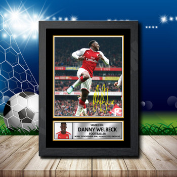 DANNY WELBECK Footballer Autographed Poster Print Photo Signature Gift DANNY WELBECK Footballer Autographed Poster Print Photo Signature Gift