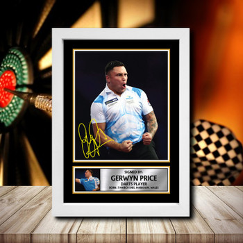 Gerwyn Price 2 Signed Autographed Darts Star Poster Print Framed Merch Gift Gerwyn Price 2 Signed Autographed Darts Star Poster Print Framed Merch Gift