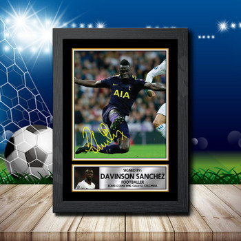 Davinson SANCHEZ Footballer Autographed Poster Print Photo Signature Gift Davinson SANCHEZ Footballer Autographed Poster Print Photo Signature Gift