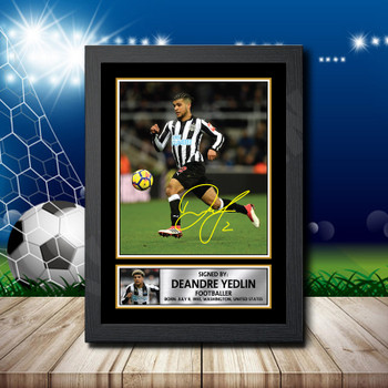 DeAndre Yedlin 2 Footballer Autographed Poster Print Photo Signature Gift DeAndre Yedlin 2 Footballer Autographed Poster Print Photo Signature Gift