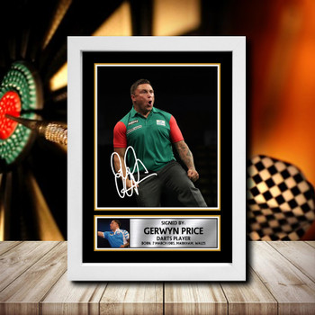 Gerwyn Price 2 2 Signed Autographed Darts Star Poster Print Framed Merch Gift Gerwyn Price 2 2 Signed Autographed Darts Star Poster Print Framed Merch Gift