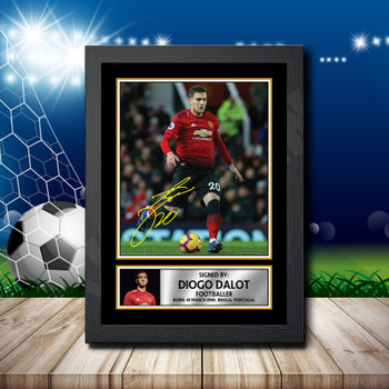 Diogo Dalot 2 Footballer Autographed Poster Print Photo Signature Gift Diogo Dalot 2 Footballer Autographed Poster Print Photo Signature Gift
