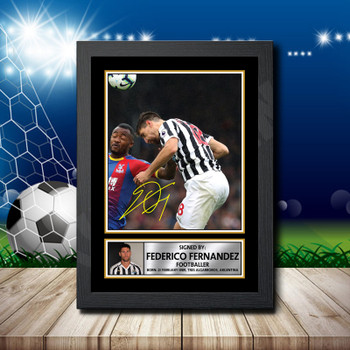 FEDERICO FERNANDEZ Footballer Autographed Poster Print Photo Signature Gift FEDERICO FERNANDEZ Footballer Autographed Poster Print Photo Signature Gift