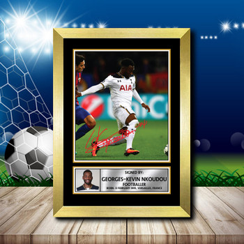 Georges-Kvin Nkoudou Footballer Autographed Poster Print Photo Signature Gift Georges-Kvin Nkoudou Footballer Autographed Poster Print Photo Signature Gift