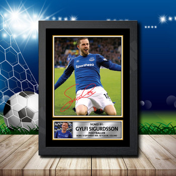 Gylfi Sigurdsson 2 Footballer Autographed Poster Print Photo Signature Gift Gylfi Sigurdsson 2 Footballer Autographed Poster Print Photo Signature Gift