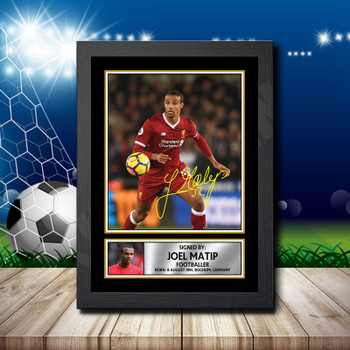 JOEL MATIP 3 Footballer Autographed Poster Print Photo Signature Gift
