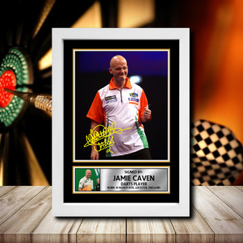 Jamie Jabba Caven 2 Signed Autographed Darts Star Poster Print Framed Merch Gift Jamie Jabba Caven 2 Signed Autographed Darts Star Poster Print Framed Merch Gift