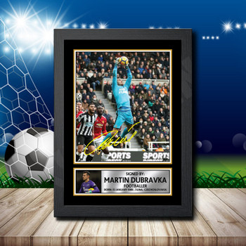 Martin D£bravka 2 Footballer Autographed Poster Print Photo Signature Gift