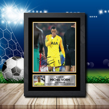 MICHEL VORM Footballer Autographed Poster Print Photo Signature Gift MICHEL VORM Footballer Autographed Poster Print Photo Signature Gift